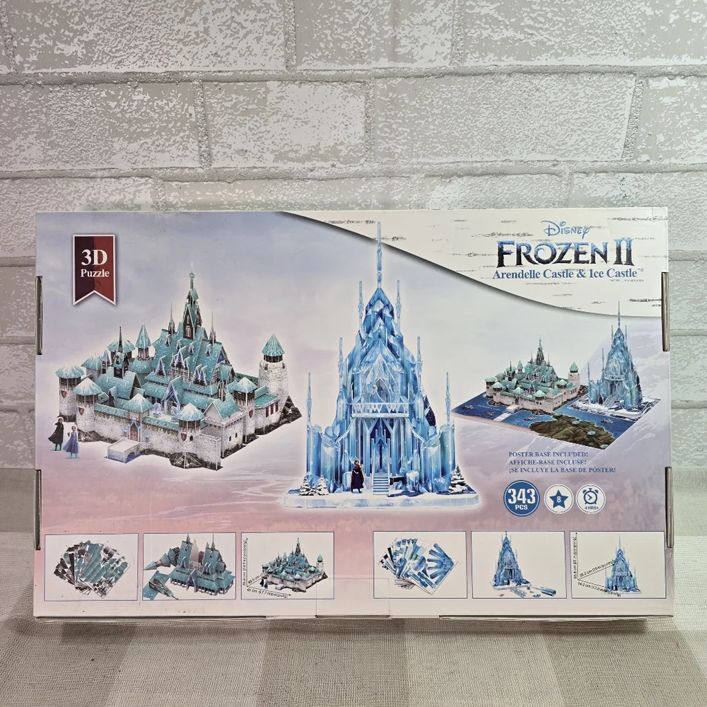 Frozen II Arendelle Castle & Ice Castle 3D Puzzle